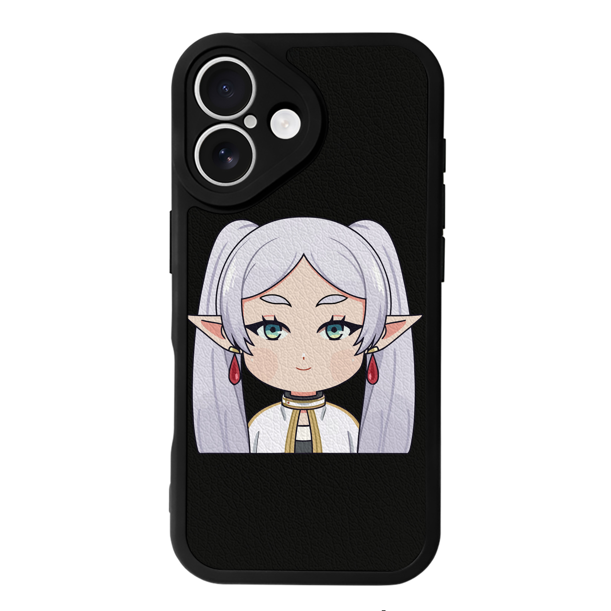 （画像用） 葬送のフリーレン Frieren 【iPhone 16シリーズ対応】シリコンスマホケース（レザー調） 材質：シリコン